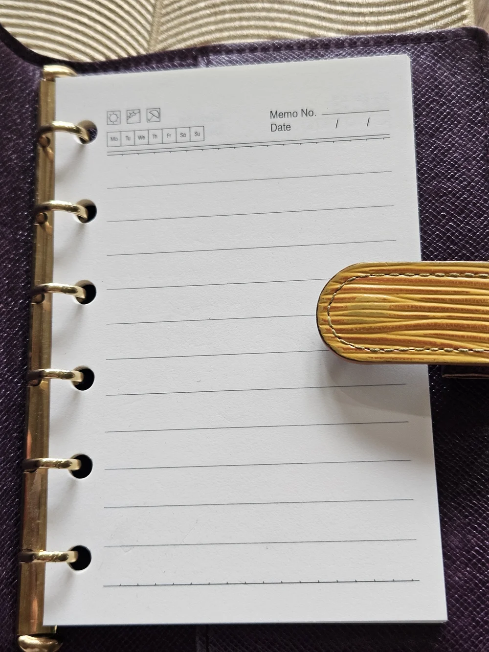 Louis Vuitton Yellow Epi Leather Agenda Cover with Snap
